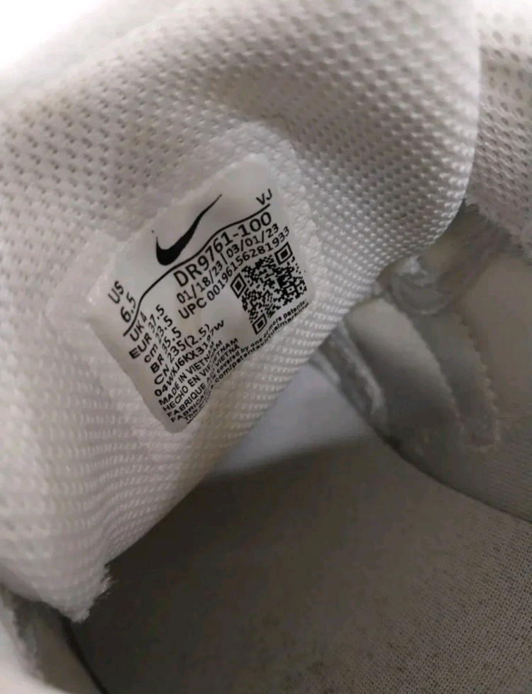 여성 나이키 테크 헤라 화이트 런닝화, 운동화 (235) 이미지