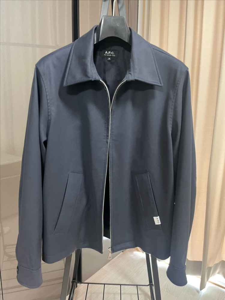 아페쎄 / shores 가죽자켓 네이비 / M--0