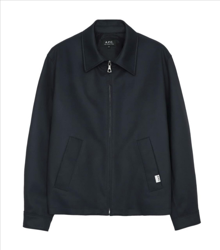 아페쎄 / shores 가죽자켓 네이비 / M--4