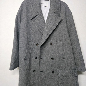 앤더슨벨 헤링본 더블 코트 L사이즈 오버핏