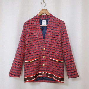 산드로 금장단추 트위드형 자켓36 새옷수준