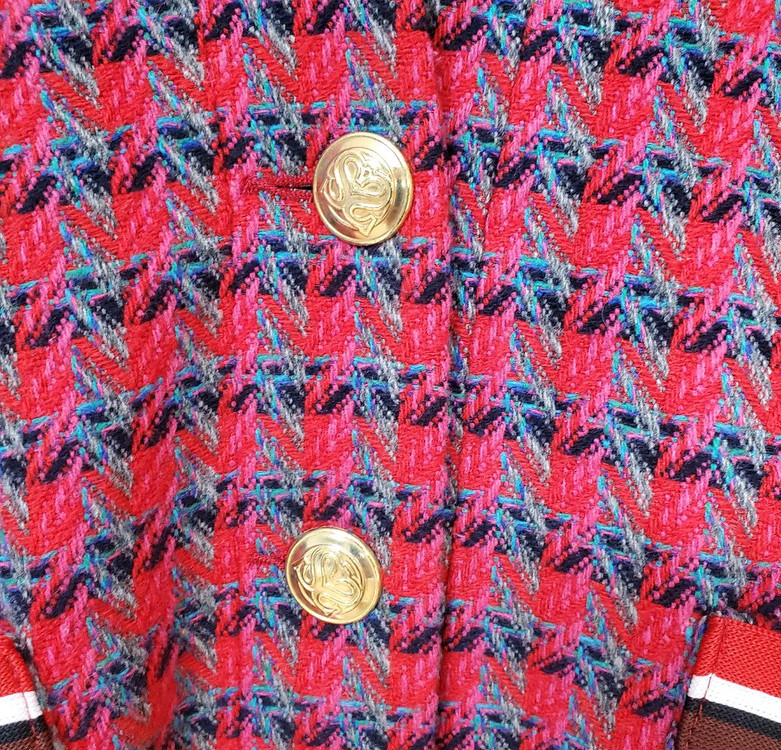 산드로 금장단추 트위드형 자켓36 새옷수준--4