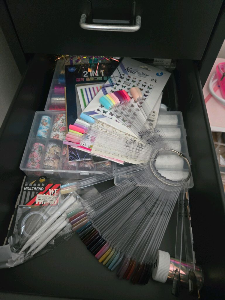 네일아트 재료 세트 + UV램프 이미지
