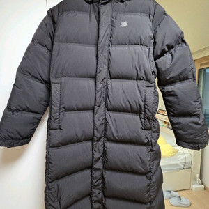 코오롱스포츠 롱패딩 블랙