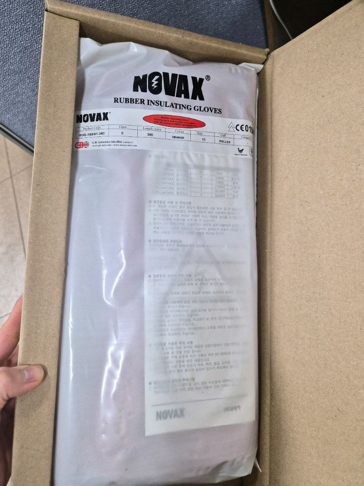 새상품 3만 노벡스 절연장갑 1000V (class0) 오렌지--2