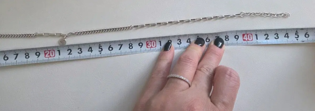 미니코인 체인 실버 목걸이--2