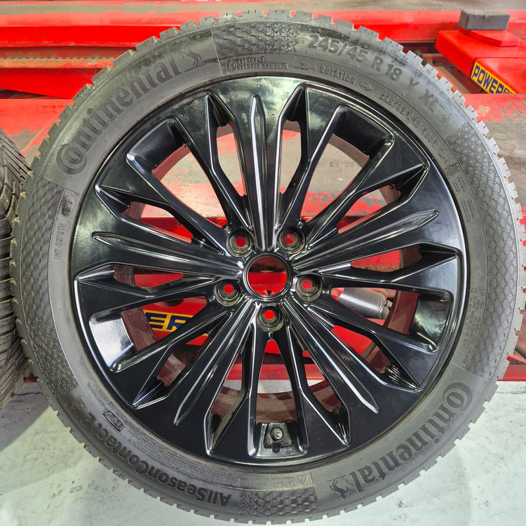 K8 순정 19인치 블랙 휠타이어 세트 판매 올웨더타이어--4