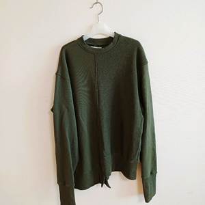 미착용 노앙 언발란스 스웻셔츠 카키L 판매합니다 이미지