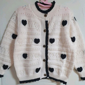 (새상품) 여아 니트가디건 130사이즈