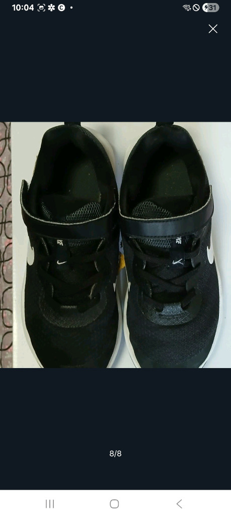 나이키키즈 레볼루션 190운동화 블랙--7