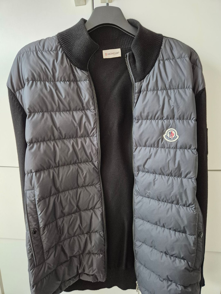 몽클레르(몽클레어) 패딩 울가디건 블랙 23ss XXL 이미지