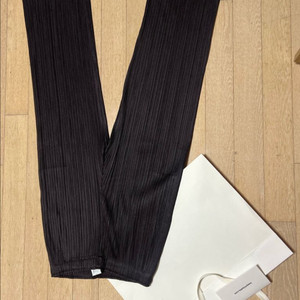 플리츠 플리즈 팬츠 pleats please 바지 먼슬리 다크 브라운