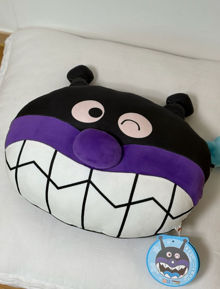 [새상품] 호빵맨 세균맨 봉제인형 쿠션 베개 (별고리/ 텍 포함) 대형 중형--1
