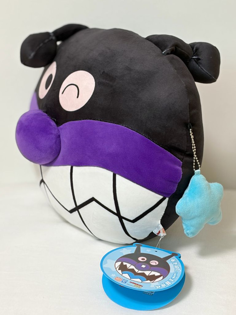 [새상품] 호빵맨 세균맨 봉제인형 쿠션 베개 (별고리/ 텍 포함) 대형 중형--5