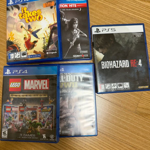 PS4/PS5 게임 타이틀 5종 세트 이미지