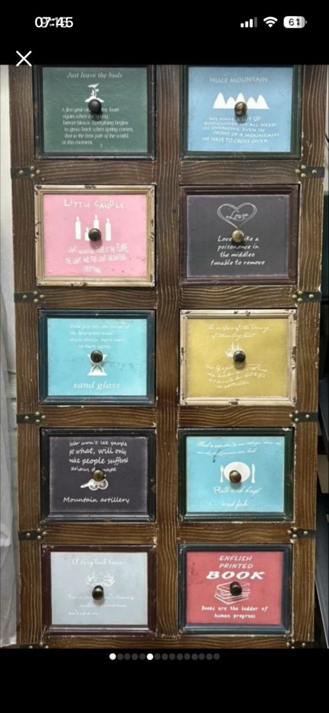 빈티지 수납장 서랍장--2