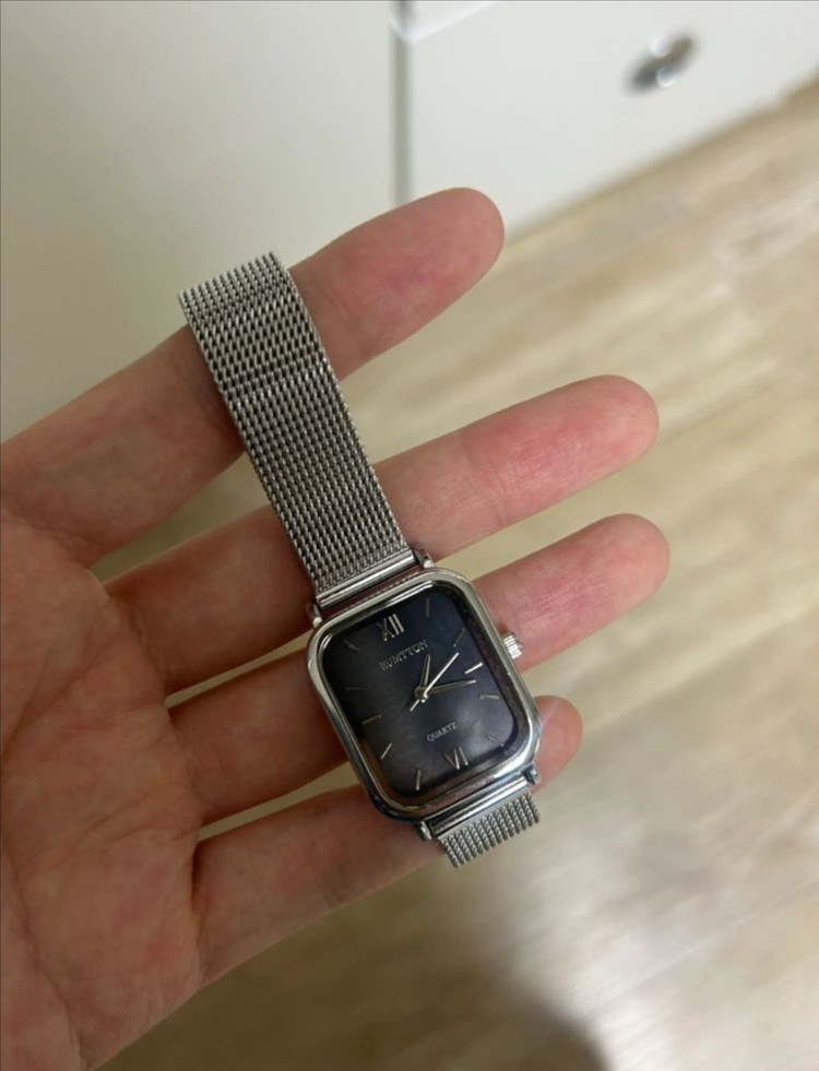 럼튼 하버 블랙 자개시계--1