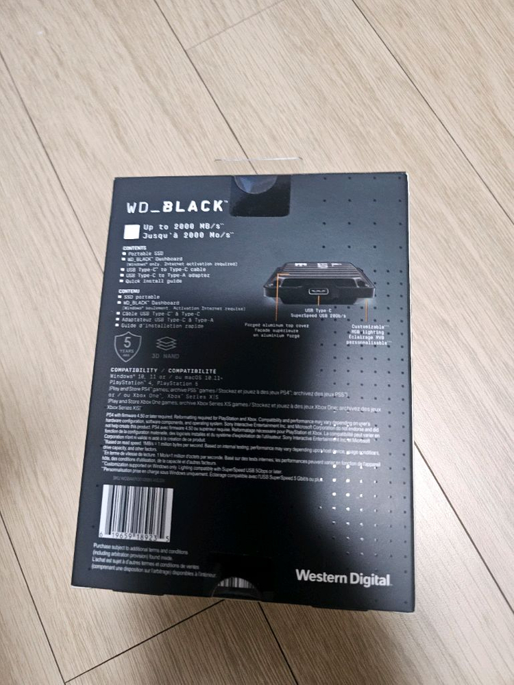 WD BLACK 게이밍SSD P40 1TB--1