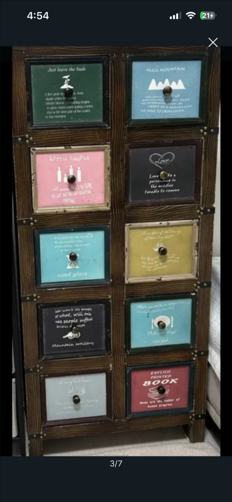 빈티지 수납장 서랍장--6