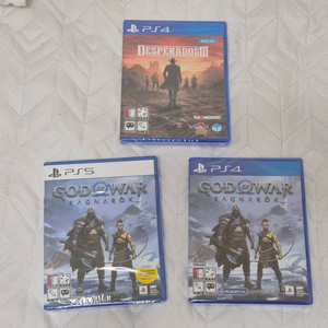 ps4,ps5 데스페라도스3,갓 오브 워 라그나로크 미개봉 새제품