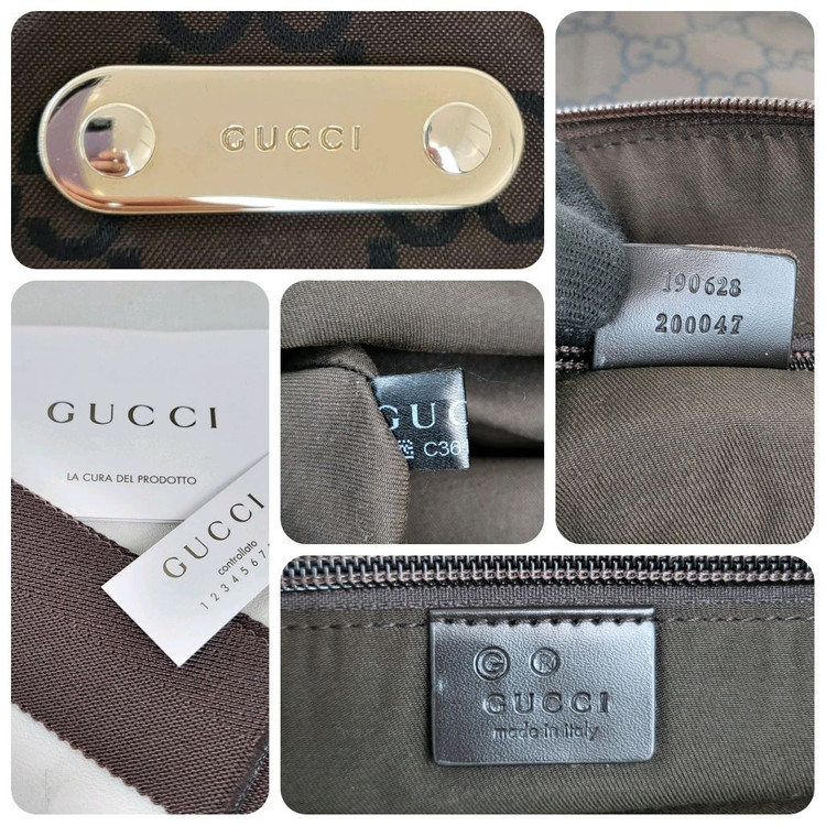 정품 구찌 190628 나일론 셰리 숄더백/메신저백--8