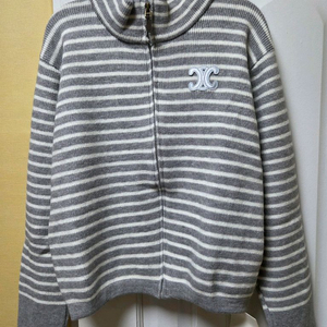 셀린느 스트라이프 니트 집업 + 셀린느 헤어핀 세트