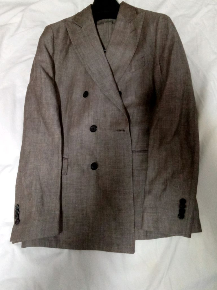맨 온더 분 린넨 울ㅜ블레이저 자켓--3