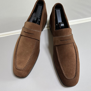 산토니 SANTONI 브라운 스웨이드 로퍼 265사이즈 새제품 이미지