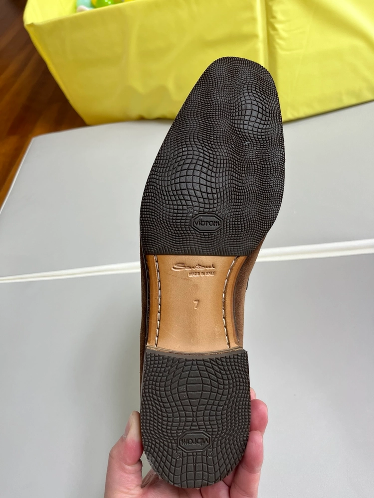산토니 SANTONI 브라운 스웨이드 로퍼 265사이즈 새제품 이미지