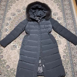 지고트 오리털 폭스퍼 롱패딩 블랙 점퍼 자켓 패딩 이미지