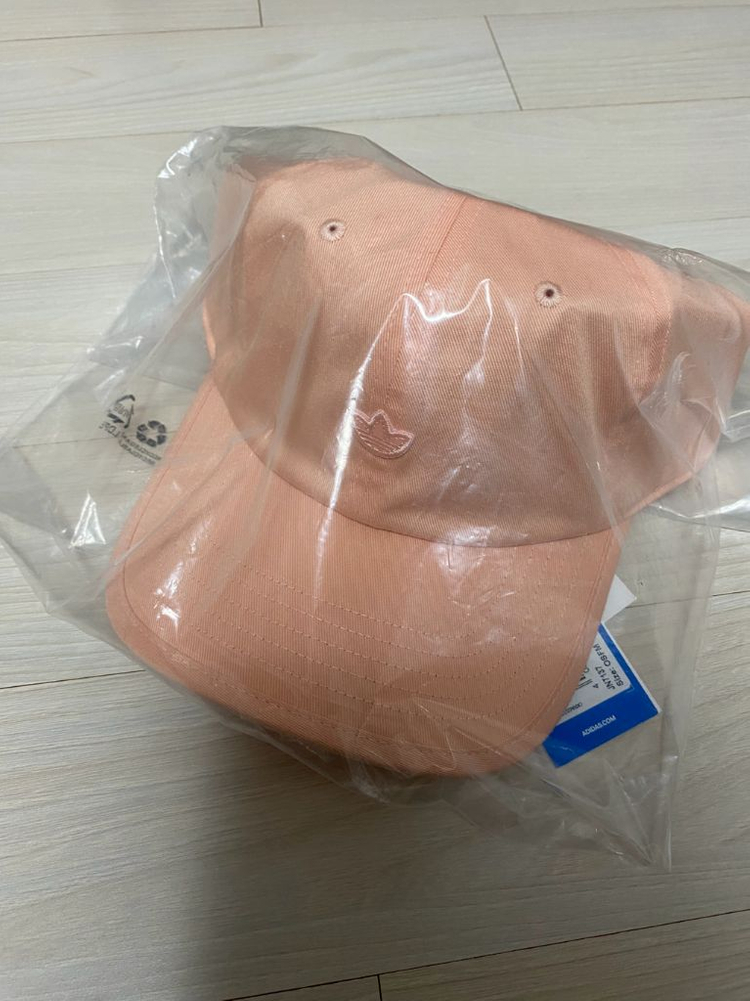 새상품)아디다스 모자 프리미엄 에센셜 대드캡 OSFM-파우더코랄--2