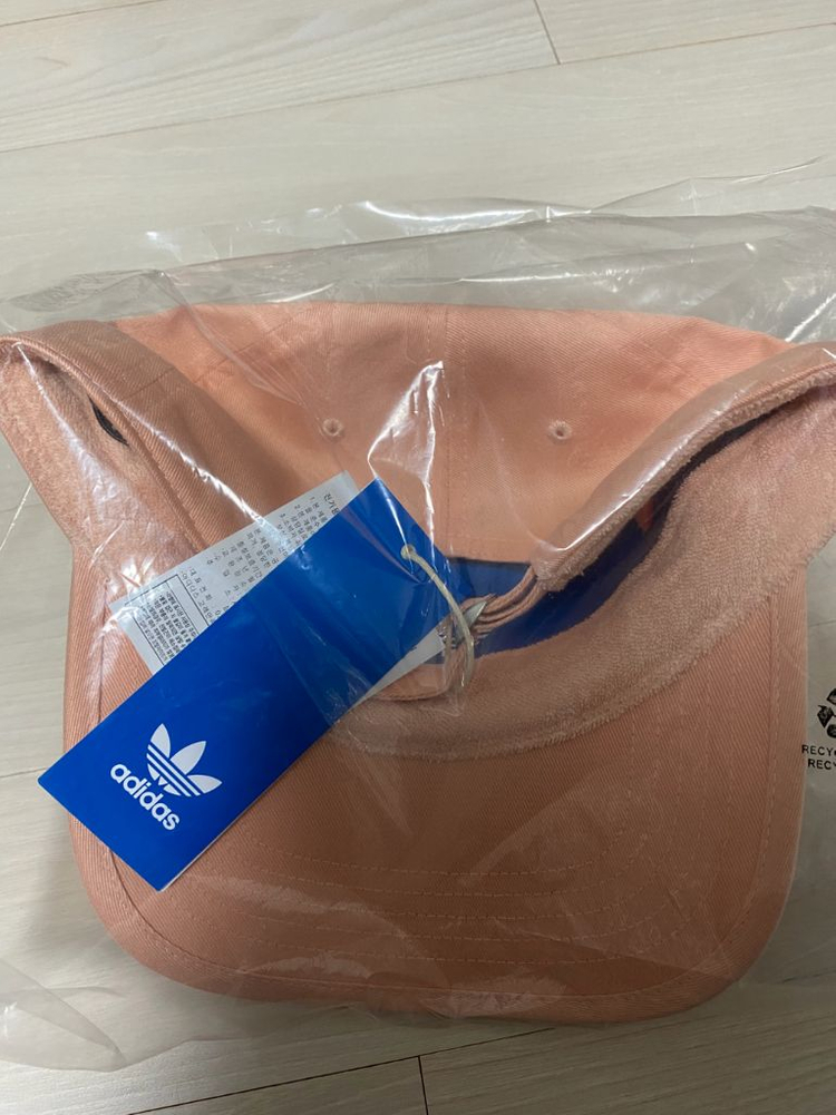 새상품)아디다스 모자 프리미엄 에센셜 대드캡 OSFM-파우더코랄--3