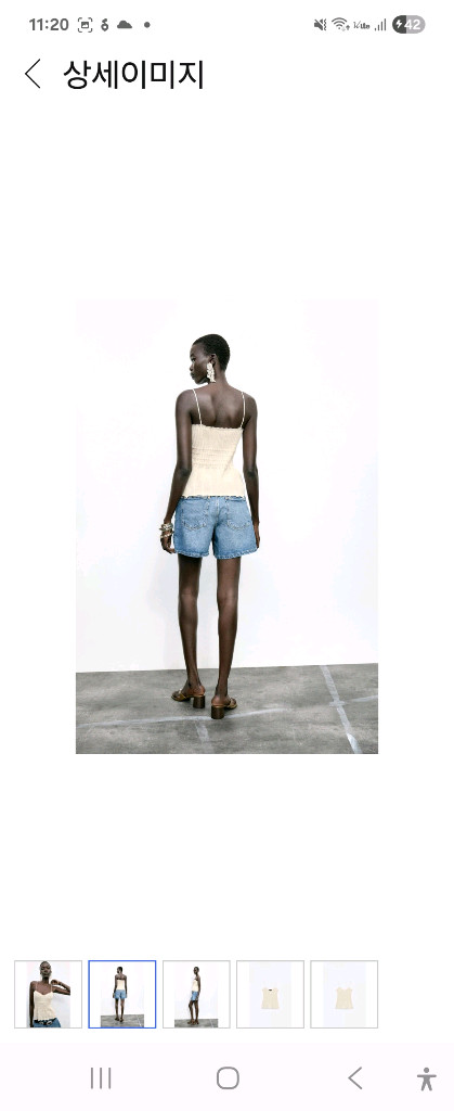 (새제품)자라 새틴 패턴 블라우스+벨트. & 자라니트탑--5