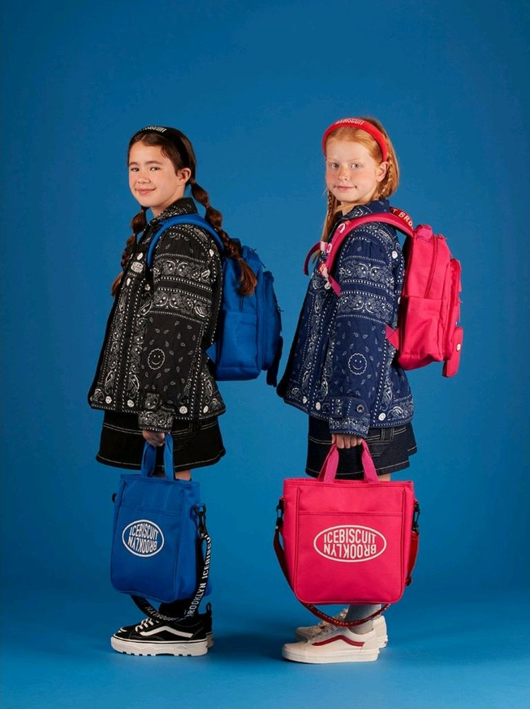 아이스비스킷가방 심볼로고유틸리티백팩+세컨드백--2