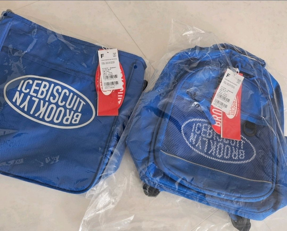 아이스비스킷가방 심볼로고유틸리티백팩+세컨드백--5