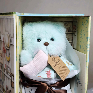 새상품)테디테일즈 슬리피헤드S_공홈 정품_20cm 관절 곰인형_민트