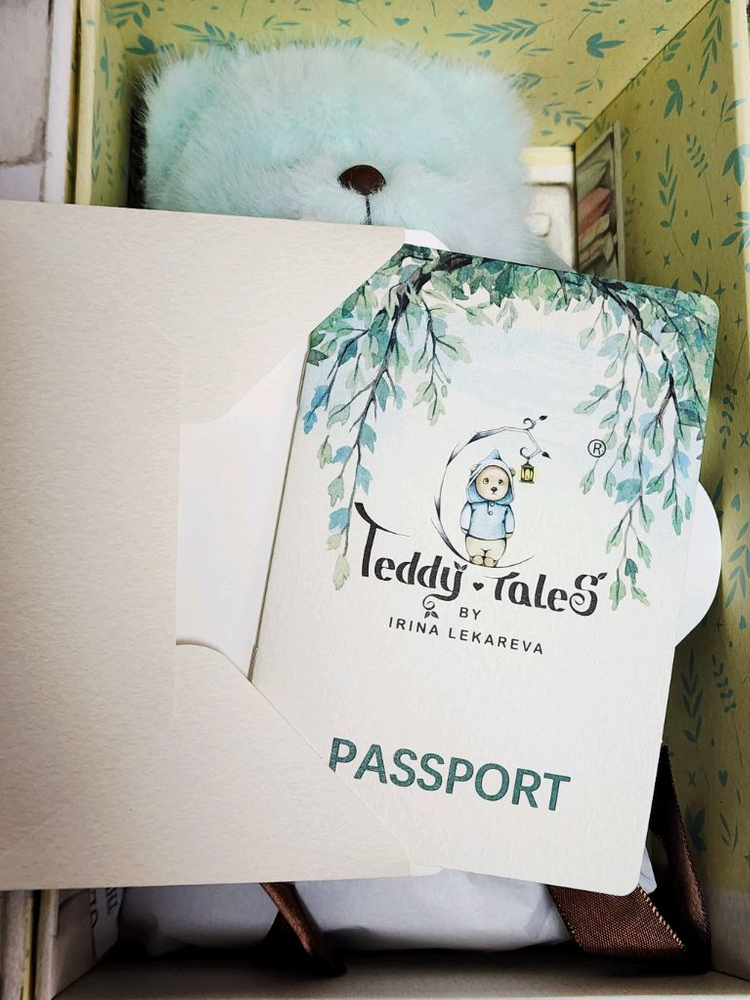 새상품)테디테일즈 슬리피헤드S_공홈 정품_20cm 관절 곰인형_민트--2