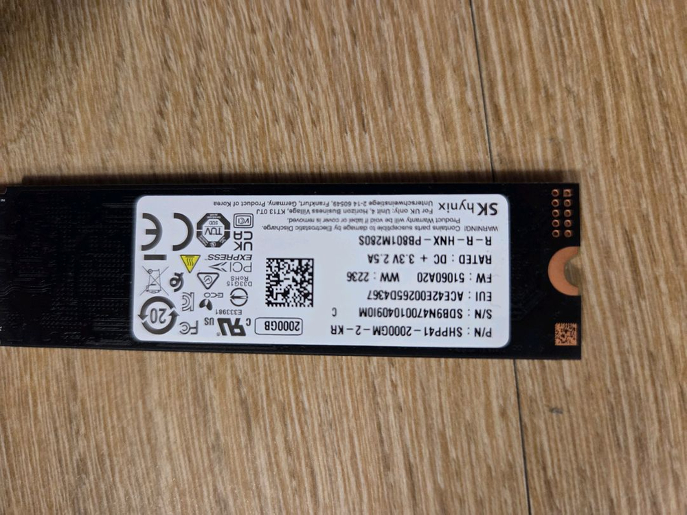 SK하이닉스 PLATINUMP41 2TB NVMe SSD--1