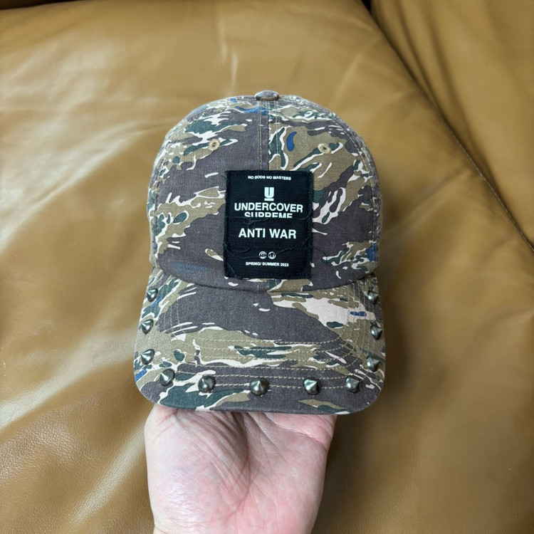 슈프림 언더커버 6패널 볼캡 모자 스터드 카모--1