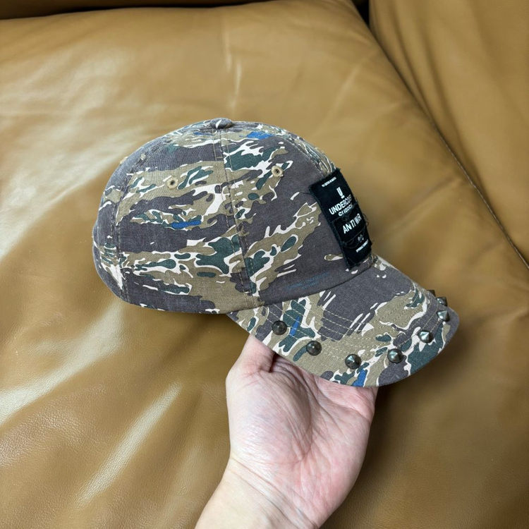 슈프림 언더커버 6패널 볼캡 모자 스터드 카모--3