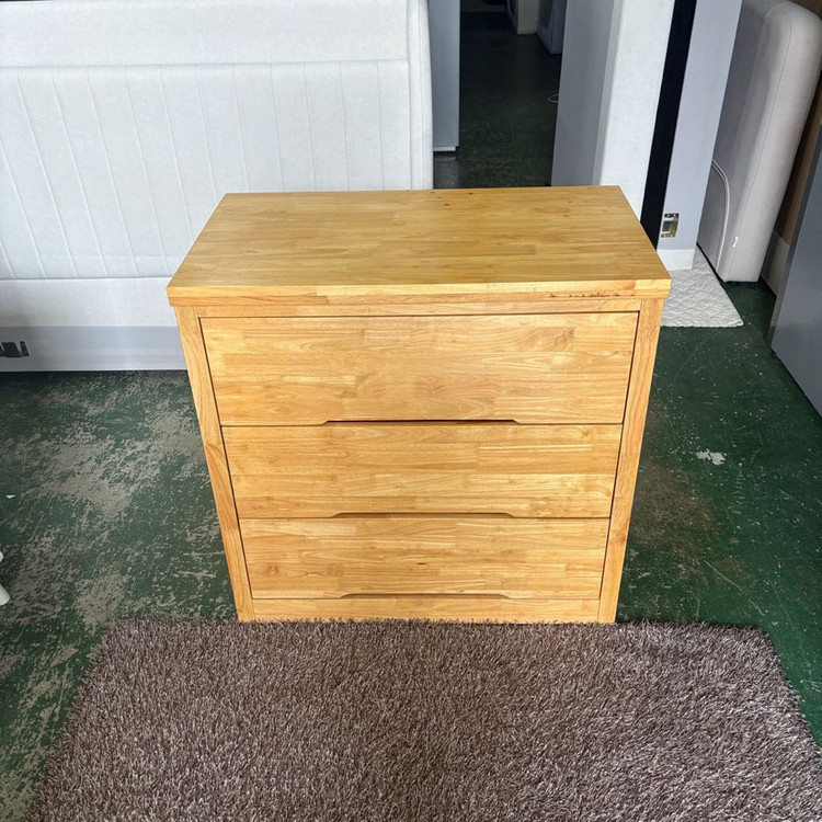 원목 900 3단 서랍장 이미지