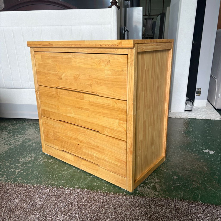 원목 900 3단 서랍장 이미지