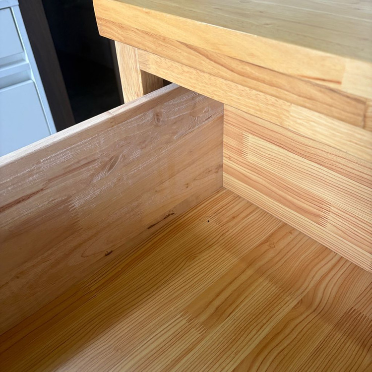 원목 900 3단 서랍장 이미지