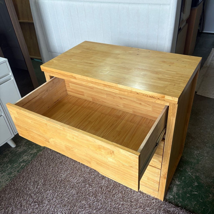 원목 900 3단 서랍장 이미지