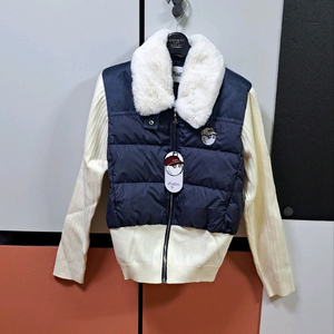 (S.M.L)MALBON 여성용 컬러배색 다운 집업쟈켓