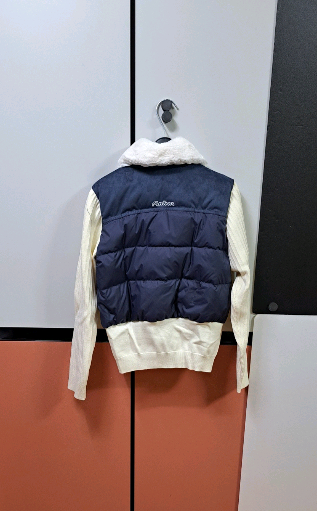 (S.M.L)MALBON 여성용 컬러배색 다운 집업쟈켓--1