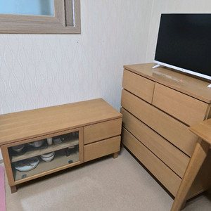 무인양품 티비장+서랍장세트