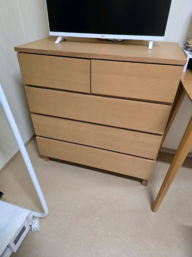 무인양품 티비장+서랍장세트--2