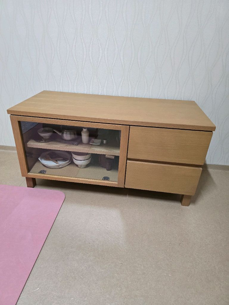 무인양품 티비장+서랍장세트--3