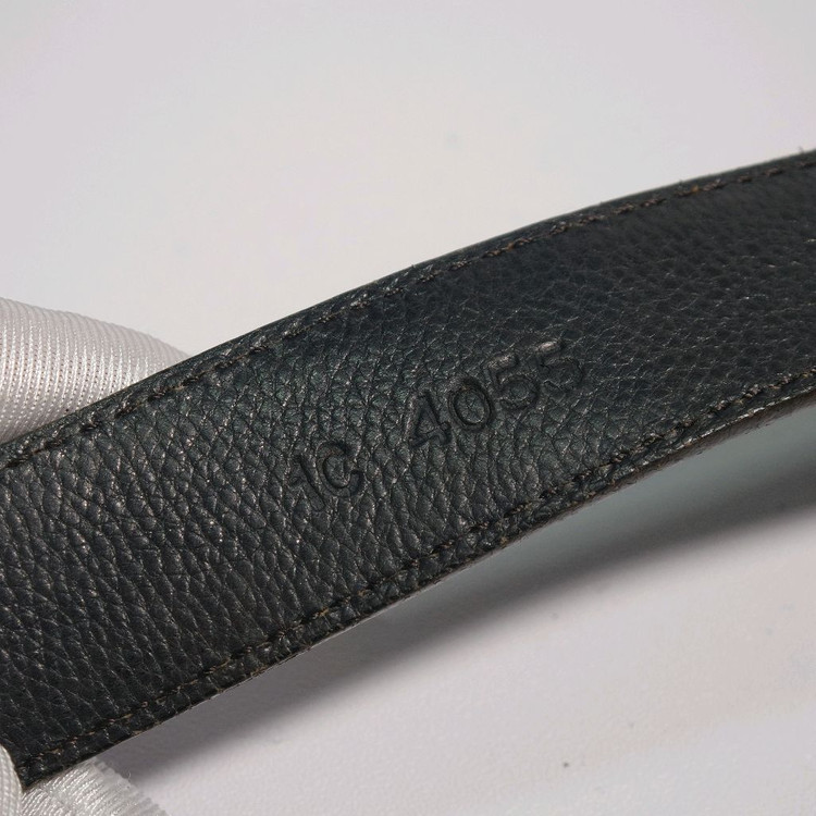 프라다 브라운 블랙 투톤 가죽 여성용 벨트--8